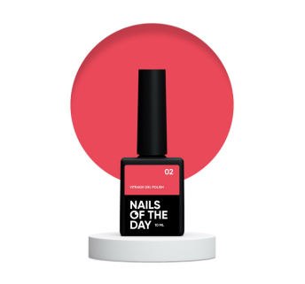 Гель-лак Nails Of The Day Kupidon Vitrage 02 кораллово-красный 10 мл (4821031478004)