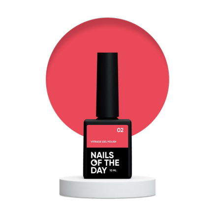Гель-лак Nails Of The Day Kupidon Vitrage 02 коралово-червоний 10 мл (4821031478004)