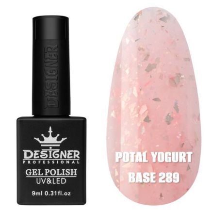 Кольорова база Potal yogurt base 289 Designer (9 мл.) - з кольоровою поталлю
