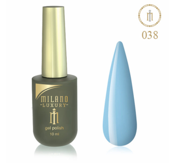 Гель лак MILANO LUXURY 10 мл № 038 (Детский голубой)