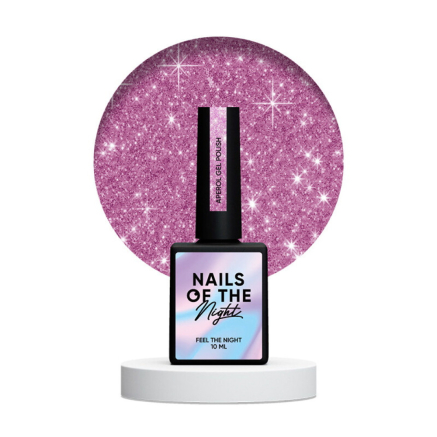 Гель-лак Nails Of The Night Aperol рожевий. світловідбиваючий. 10 мл (4822487600681)