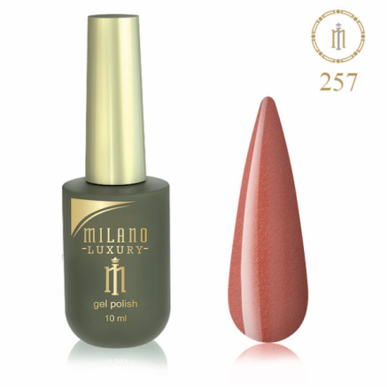 Гель лак MILANO LUXURY 10 мл № 257 (Сепия Крайола)