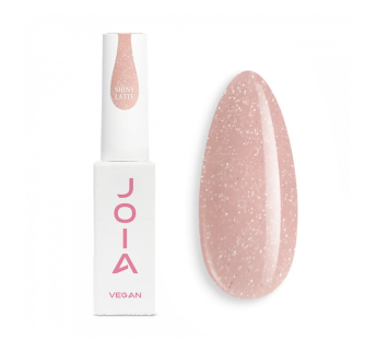 База камуфлирующая для гель-лака JOIA vegan BB Сream Base Shiny Latte светло-бежевый с блестками 8 мл (4820259342265)