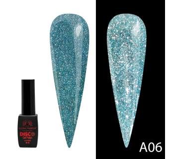 Гель лак Disco Gel Polish, Global Fashion, 8 мл A06