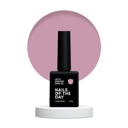 База камуфлирующая Nails Of The Day Cover Base Lets Amsterdam 05. приглушенный розовый. 10 мл (4820242989804)