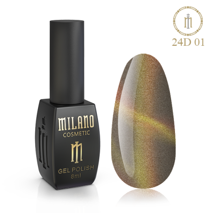 Гель лак 24D Milano 8 мл №01