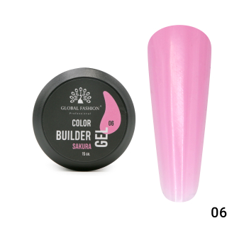 Гель для моделювання нігтів 15 гр, Color Builder Gel 06- Sakura
