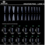 Fast gel tips №13 (Mountain peak, large size) - Гелеві типси Designer