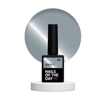 Гель-лак Nails Of The Day Korean Cat Eye 06 серо-голубой 10 мл (4826438000476)