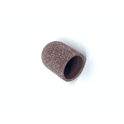 Ковпачки абразиву для педикюру (у пакеті), 16*25 мм, #120, brown 50 шт