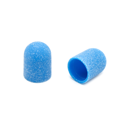 Ковпачки абразиву для педикюру, 13*19 мм #120, blue 1 шт.