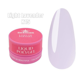 Рідкий полігель (30 мл., в банці) Designer К15 Light Lavender