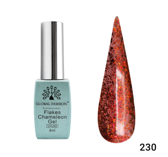 Гель лак Flakes Chameleon 8 мл, 230
