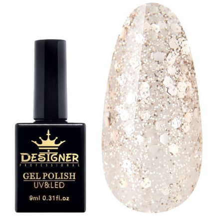 Гель-лак Designer Party Time - K285 'Золотий дощ'