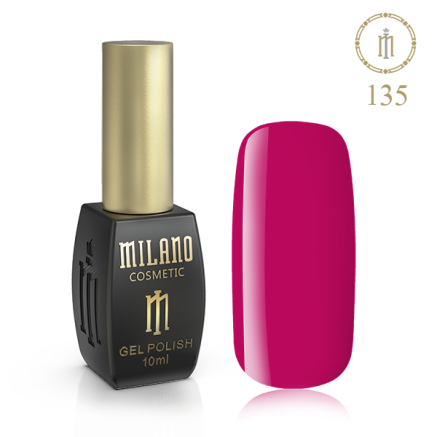Гель лак MILANO 10ml № 135 (Цвет красной герани)