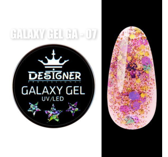 Galaxy Gel 10 мл., Designer (Глітерний гель) - GA - 07