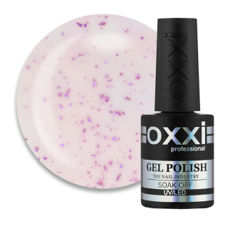 База камуфлирующая Oxxi Professional Lovely Base 004. абрикосово-розовый с розовой поталью и шиммером. 10 мл (2100994295814)