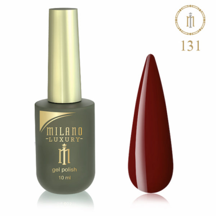 Гель лак MILANO LUXURY 10 мл №131 (Насичений червоно-коричневий)