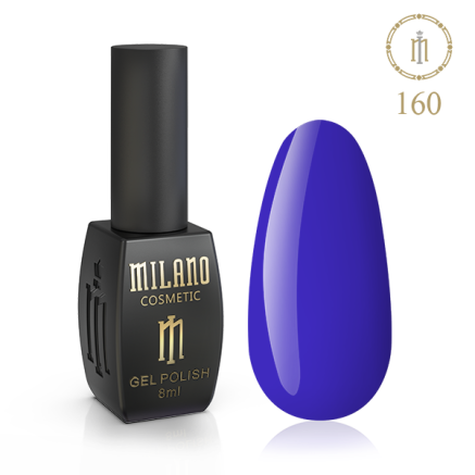 Гель лак MILANO 8 мл № 160 (Кобальтовый)