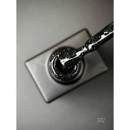 Гель лак Dragon fruit 512 Designer (9мол) - з чорно-білими крапками