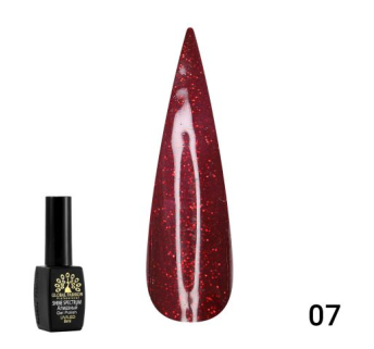 Гель лак Shine Spectrum Red diamond 07
