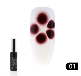Гель лак Flowers Global Fashion, з ефектом розтікання (по мокрому), 8 мл 01