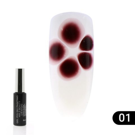 Гель лак Flowers Global Fashion, з ефектом розтікання (по мокрому), 8 мл 01