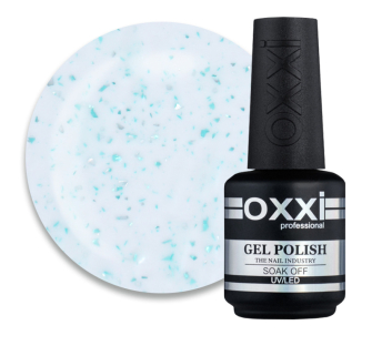 База камуфлирующая Oxxi Professional Jolly Base 006. молочный с серебристой и зеленой поталью. 15 мл (2100994295937)