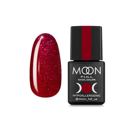 Гель-лак Moon Full Colour 221 вишневый с блестками. 8 мл (5908254188046)