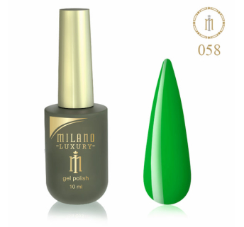 Гель лак MILANO LUXURY 10 мл № 058 (Зеленое море)