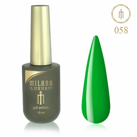 Гель лак MILANO LUXURY 10 мл № 058 (Зеленое море)