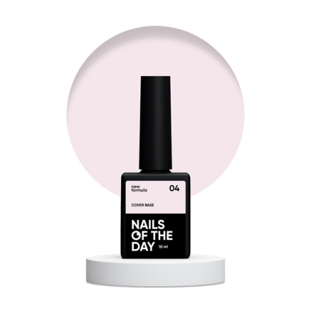 База камуфлирующая Nails Of The Day Cover Base New Formula 04 полупрозрачный пудрово-розовый 10 мл (4821221800004)
