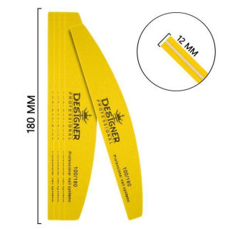 Баф півмісяць (Жовтий 100/180 гріт.) - Designer