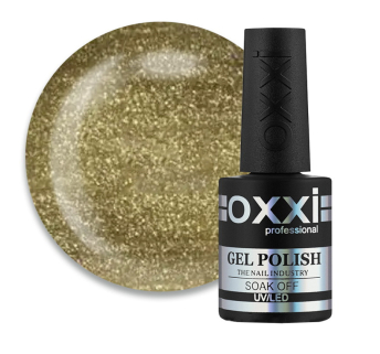 Гель-лак Oxxi Professional Glory 014. гірчично-оливковий з шимерами. 10 мл (2100994233151)
