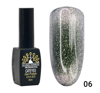 Гель лак кошачий глаз 24D Wild 06