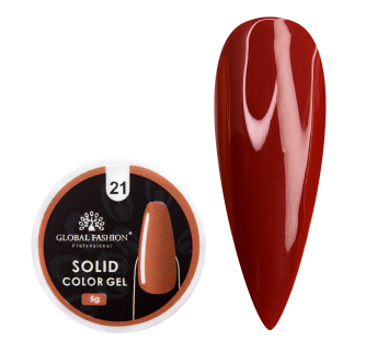 Гель-краска повышенной плотности, Solid color gel 5 гр, 21