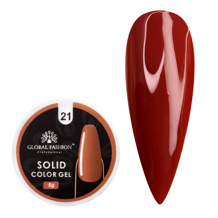 Гель-фарба підвищеної густини, Solid color gel 5 гр, 21