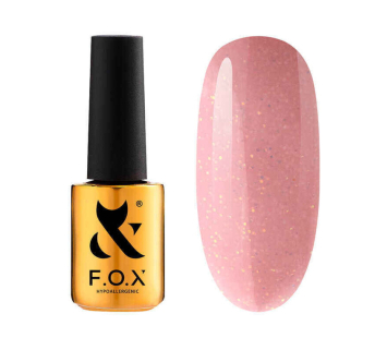 Гель-лак F.O.X Party 002 розовый с блестками. 7 мл (2100994297924)