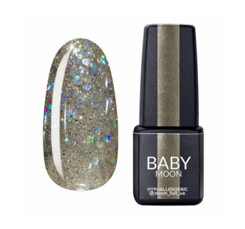 Гель-лак Baby Moon Dance Diamond 017 серебристо-жемчужный шиммерный. 6 мл (5908254001703)