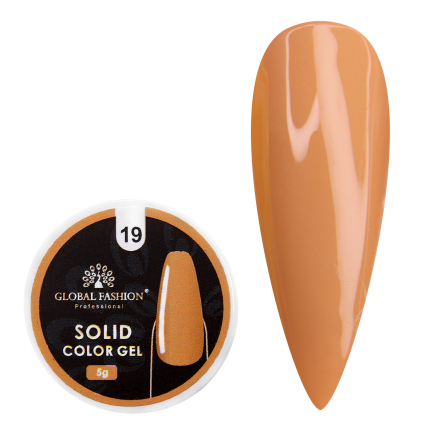 Гель-фарба підвищеної густини, Solid color gel 5 гр, 19