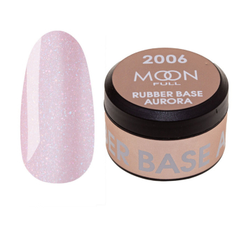 База каучуковая Moon Full Aurora 2006. светло-розовый с мелким шиммером. 15 мл (5905123016639)
