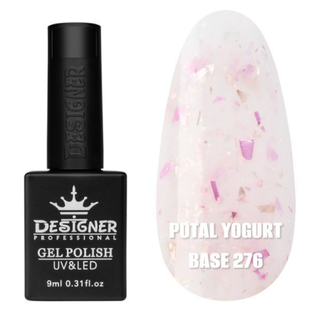 Кольорова база Potal yogurt base 276 Designer (9 мл.) - з кольоровою поталлю