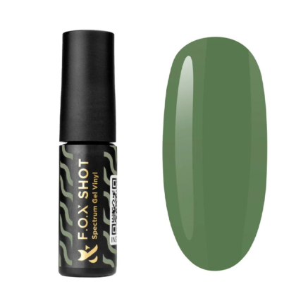 Гель-лак F.O.X Shot Spectrum Gel Vinyl 016 Vegan лісовий зелений. 5 мл (2100994249046)