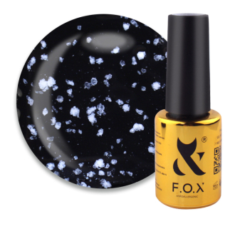 Топ для гель-лака без липкого слоя F.O.X Top Drop White с УФ фильтром и белой крошкой. 7 мл (2100994271054)
