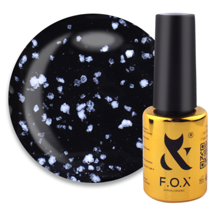 Топ для гель-лака без липкого слоя F.O.X Top Drop White с УФ фильтром и белой крошкой. 7 мл (2100994271054)