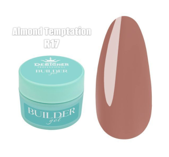 Builder Gel 55 мл., Designer (Моделюючий гель) R17 Almond Temptation