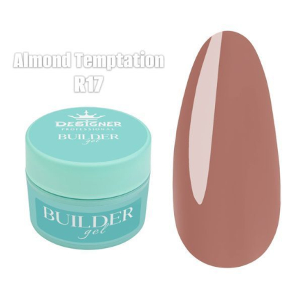 Builder Gel 55 мл., Designer (Моделюючий гель) R17 Almond Temptation