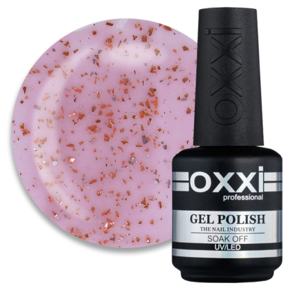 База камуфлююча Oxxi Professional Vineti Base 005. фіолетовий з пластівцями поталі. 15 мл (2100994286300)