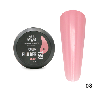 Гель для моделювання нігтів 15 гр, Color Builder Gel 08- Candy