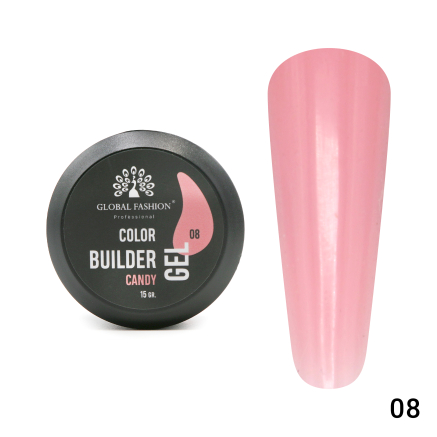 Гель для моделювання нігтів 15 гр, Color Builder Gel 08- Candy